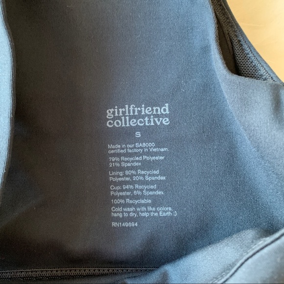 ❌SOLD❌ Girlfriend Collective || Lou Bra - Midnight - Picture 3 of 8